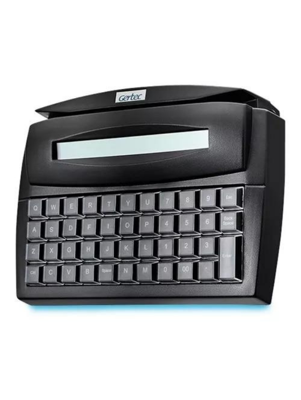 Teclado PDV USB Gertec TEC-E-44 DISP Automação com Display 44 Teclas Preto