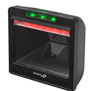 Leitor De Código De Barras Bematech I-3200, Fixo Linear, Imager 2D, QR Code, USB, C/ Suporte, Preto